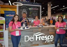 A lot of people did taste the new strawberries, handed over to the people at PMA to promote the certified pesticide free strawberries in the USA by Del Fresco Produce.